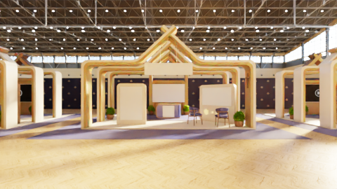 Standard Exhibition Stand golden hour